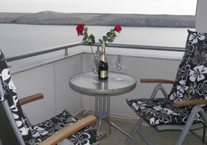 Island Pag apartments seafront