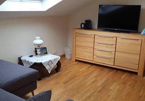 Junior-Suite Nr. 2.2, 1 Wohnzimmer, 1 Schlafzimmer, Balkon
