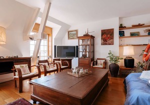 La Trinité/Mer, large 4-room apt, 100m², wifi, pets allowed