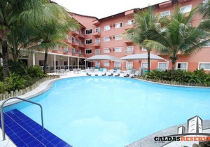 LAGOA QUENTE HOTEL - Apartamento 229 - 01º Andar - SUÍTE ESMERALDA - 01 quarto, sala, cozinha e banheiro *com fogão*