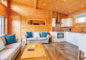 Luxurious and contemporary Finnish log lodge.