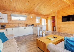 Luxurious and contemporary Finnish log lodge.