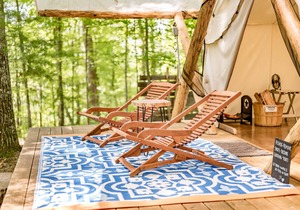 Luxury Glamping, private, romantic, cozy, heated - tent 1