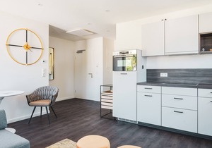 Modern accommodation close to the beach.