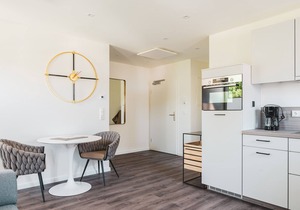 Modern accommodation close to the beach.