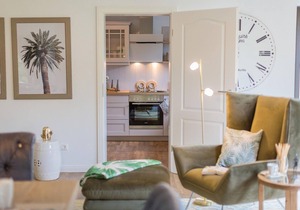 New, bright and friendly beach vacation apartment for up to 6 people with sauna