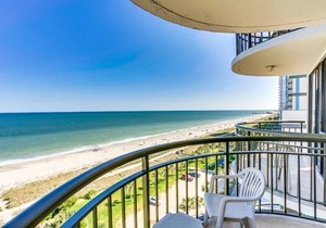 Oceanfront Condo W Balcony/ King Bed Meridian Plaza