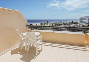 Palm Garden with sea views to the pools and beach