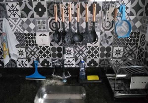 Praia Grande - Cidade Ocian Apê -Barbecue/1 vacancy -70mt from the sea