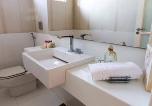 Queen-size suite in a luxury hotel