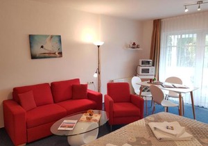 "Residenz Seeblick" Studio 22 mit Blick auf die Kreidefelsen