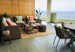 Right on the beach quiet apartment with a large terrace
