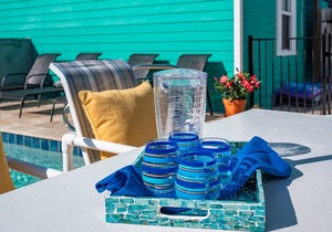 Seascape 1 - Downstairs unit Beach House- 300 ft. from beach, POOL, Large Porch, Walk to restaurants