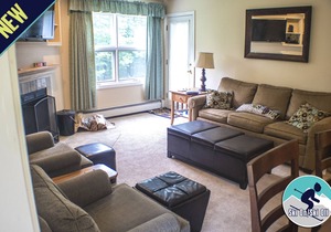 Spacious & cheerful Pico slopeside Condo - Walk to lift & ski back! J101