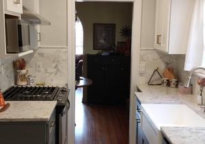 Steps to the beach and shopping/dining. Spanish-style house with updated kitchen