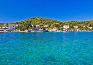 Studio Apartment in Preko with Sea View, Terrace, Air Conditioning, Wi-Fi (4574-2)