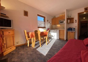 Studio cabine à Praz Sur Arly - Balcon, proche pistes et centre - 4 pers, parking, casier ski - FR-1-603-31