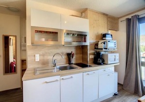 Studio rénové 2 étoiles, 4 pers, parking, La Toussuire - FR-1-417-112