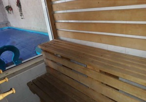 Studio with private garden and indoor pool