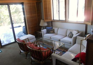 Tahoe Tavern End unit on Lawn