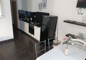 Two bedroom apartment with terrace and sea view Zubovići, Pag (A-6394-c)