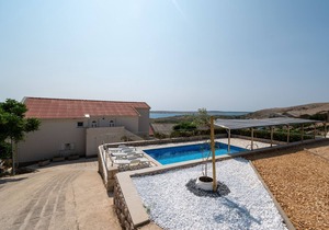 Two bedroom apartment with terrace and sea view Zubovići, Pag (A-9365-a)