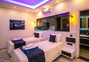 Villa with Jacuzzi, Hammam, Sauna and Pool in Kas