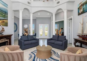 Waterfront home with pool, spa and 2nd floor balcony