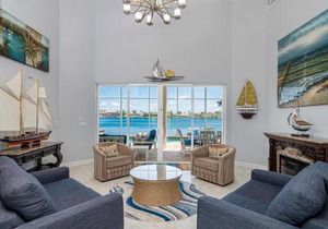 Waterfront home with pool, spa and 2nd floor balcony