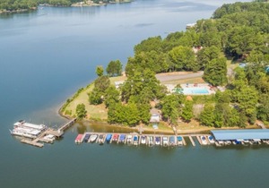 Waterview Studio Cabin with Private Porch #28 at Long Cove Resort by RedAwning