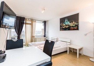 Zeitwohnung Deutz, 31qm, 1 Wohn-/Schlafzimmer, max. 4 Personen