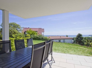 Meeresblick Residenzen Fewo Terrasse Schwimmbadnutzung | Gohren