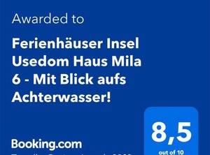 Ferienhäuser Insel Usedom Haus Mila Blick Aufs Achterwasser | Luetow