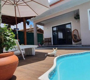 Casa Na Com Piscina E Jardim 