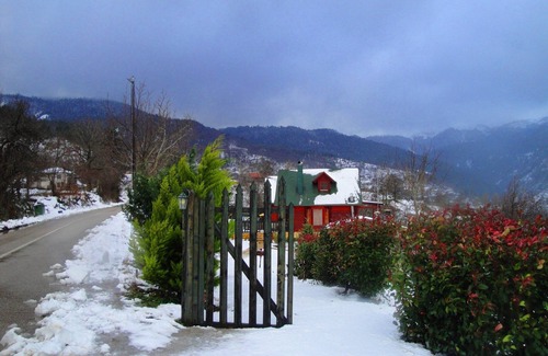 Karpenisi Ski Chalet | Ξύλινο Σαλέ 60 τετραγωνικα μεσα στο δασος σε 1000 υψόμετρο