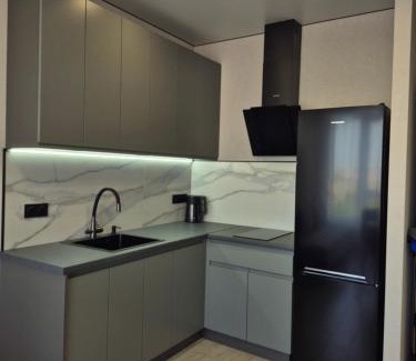Vapnyarka Apartment | Апартаменти на вулиці Марсельській 62 в ЖК Острова, 1 спальня та кухня-студія
