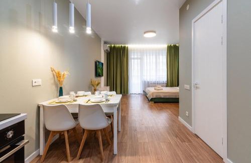 Almaty Apartment | Яркая студия в Meridian Apartments