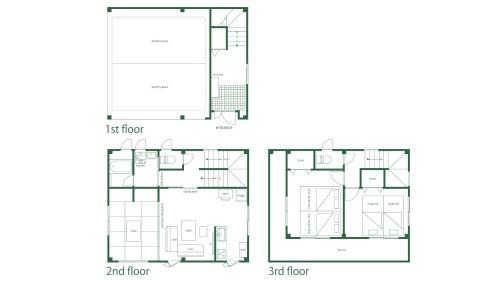 Kita Ward Apartment | 奉還町1010岡山駅車3分 1棟貸切 駐車場2台 3bedroom 7beds