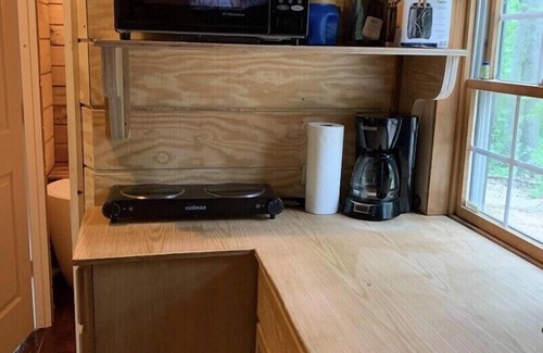 McArthur Cabin | 1 Bedroom,1 Bath, Porch, Fire Pit, Grill, Beautiful Wooded Location, Wi-Fi also!