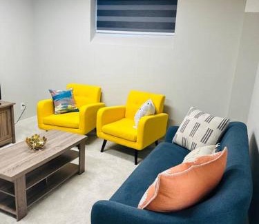 Transcona House | 1 Bedroom modern basement suite with private entrance