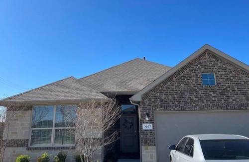 Krum House | 1 bedroom with queen size bed and shared bathroom one guest per room