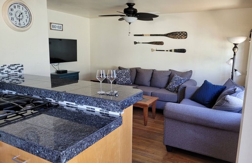 Ocean Beach House | 1 block from the beach, family friendly, w/private backyard & air conditioning
