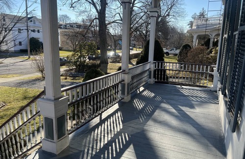 Poughkeepsie Apartment | 1 Br Private Victorian Apt in Convenient City Location on Half Acre Sleeps 4