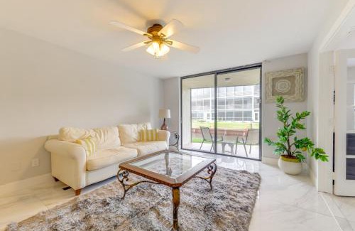 Island Estates Apartment | 1 Mi to Lantana Beach Canal-View Condo with Pool