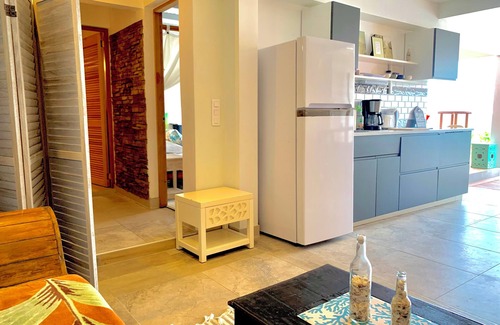 Grand Case Apartment | 1 or 2 bedrooms Beach Front Property with Private Garden overlooking the beach