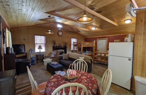 Hico Cabin | 1 room cabin Fern Creek Cabins @ New River Gorge White Water Hiking Hot tub. nnn
