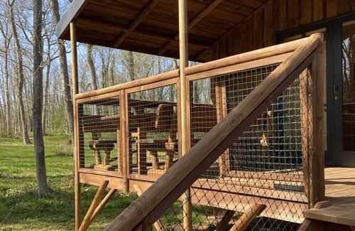 Sille-le-Philippe House | 1 wooden cabins in the Chanteloup forest