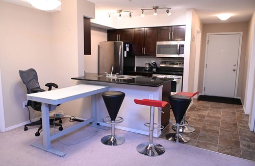 Northeast Edmonton Condo | 10 minutes to the LRT station and Rec Centre! Family-sized condo with patio.