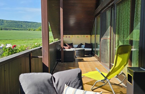 Wiesenbronn Apartment | 105 m² of comfort with billiard table and large balcony. Pet friendly!