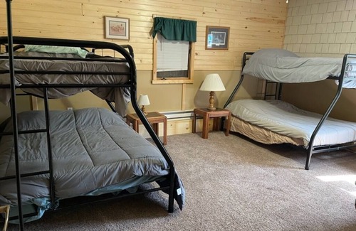 Dawson Cabin | 11 bedroom Western Mn Family Fun Lodge with Sand Volleyball court - Sleeps 20+